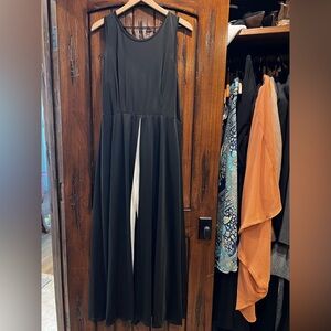 Boutique black-and-white party pantsuit jumper size XL